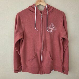 Quikflip Apparel Zip Up Hoodie Size L Womens Convertible To Backpack Fits S / M